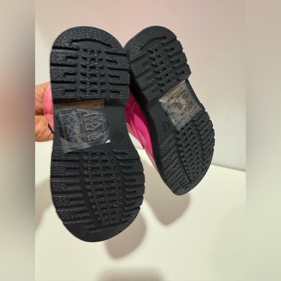 New!Adrienne Vittadini Bambini Pink Lace Up Boots toddler/ child's size 7 - Picture 4 of 5